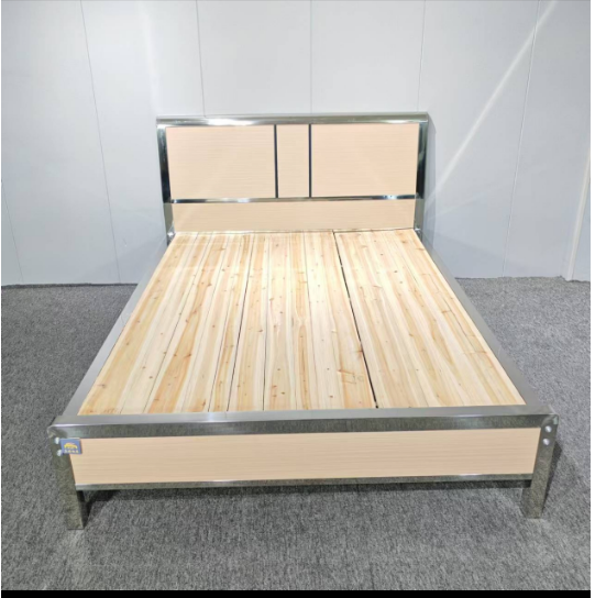 1.5米×1.9米不锈钢床配杉木床板480